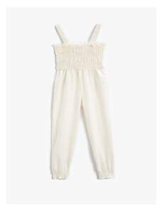 Koton Linen Blended Overalls With Straps