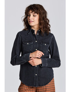 KOŠILE GANT D1. REGULAR DENIM SHIRT černá 34