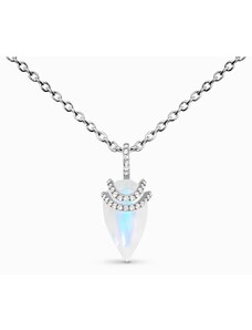 Royal Exklusive Royal Fashion stříbrný náhrdelník GU-DR23099N-SILVER-MOONSTONE-TOPAZ