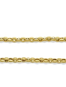 Aranys Ocelový náhrdelník zlacený, 50 cm