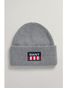 ČEPICE GANT D1. RETRO SHIELD BEANIE šedá L/XL