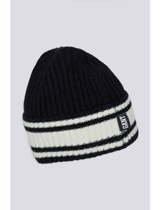 ČEPICE GANT D1. STRIPED WOOL COLLEGIATE BEANIE černá None