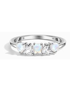 Royal Exklusive Royal Fashion stříbrný prsten GU-DR20559R-SILVER-MOONSTONE-TOPAZ