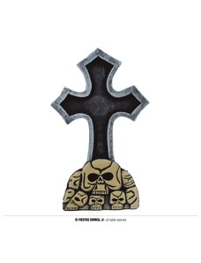 Guirca Náhrobek s křížem dekorace Halloween 60x37 cm