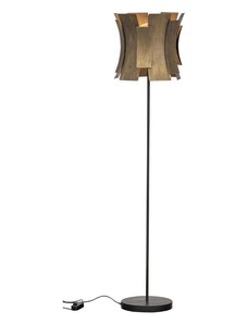 Hoorns Mosazná kovová stojací lampa Jermaine 144 cm