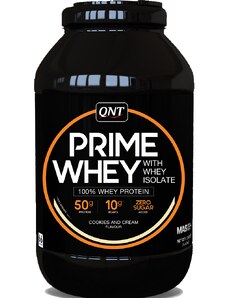 Proteinové prášky QNT PRIME WHEY- 100 % Whey Isolate Concentrate Blend 2 kg Cookies & Cream mas0037