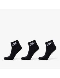 Pánské ponožky Nike Sportwear Everyday Essential Ankle Socks 3-Pack Black/ White