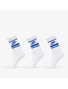 Pánské ponožky Nike Sportwear Everyday Essential Crew Socks 3-Pack White/ Game Royal