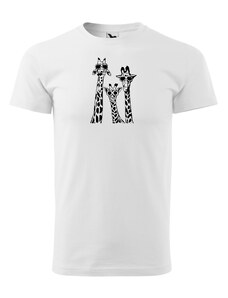 Fenomeno Pánské tričko Žirafy - bílé