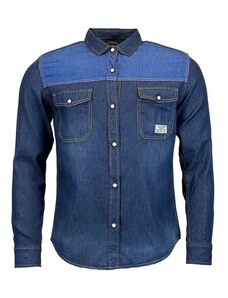EKW Pánská džínová košile s dlouhým rukávem Feiler modrá L
