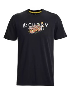 Under Armour Curry Trolly Heavyweight SS / Černá, Červená / 2XL