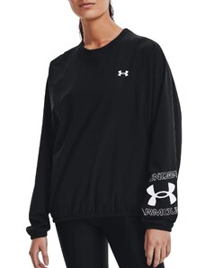 Mikina Under Armour Woven Graphic Crew-BLK 1369891-001