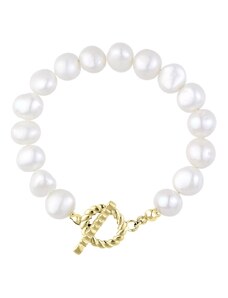 Manoki Perlový náramek Katerina Gold - říční perla, chirurgická ocel