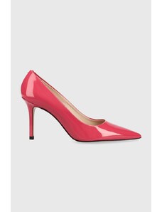 Růžové dámské boty na podpatku | 2 050 kousků - GLAMI.cz