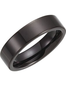 Salaba Černý wolframový prsten NICK 64mm