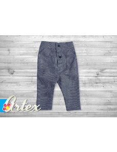 Chlapecké kalhoty společenské krátké šedočerné A44