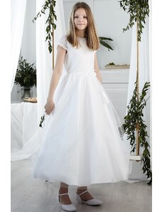 Dívčí šaty Cynthia bílé dlouhé