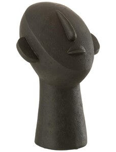Černá dekorativní soška J-Line Satlar 34,5 cm