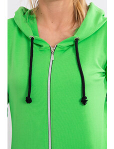 K-Fashion Mikina s kapucí světle zelená