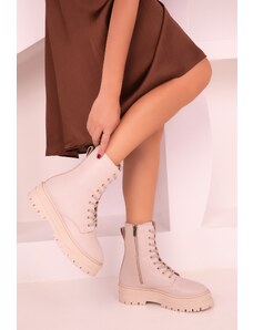 Soho Women's Beige Boots & Booties 16575
