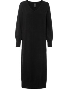 bonprix Oversize pletené šaty Černá