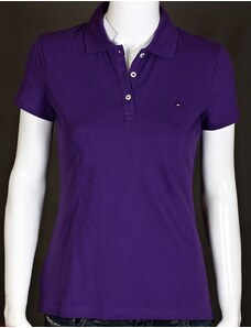 Tommy Hilfiger dámské polo tričko fialové