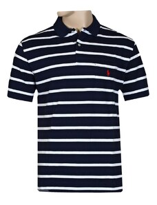 Ralph Lauren pánské polo tričko pruhované černá/bílá