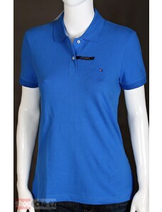 Tommy Hilfiger dámské polo tričko Easy Fit modré/fialové