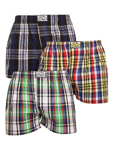 3PACK pánské trenky Styx klasická guma vícebarevné (A8333840)