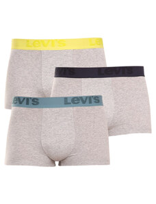 3PACK pánské boxerky Levis šedé (905042001 015)