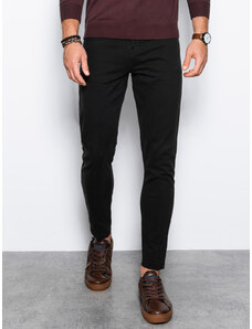 Ombre Clothing Pánské chino kalhoty - černá P1059