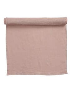 Klippan Švédsko Lněný běhoun na stůl Linn rose 43x140