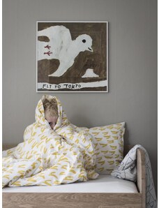 Fine Little Day Švédsko Ložní povlečení Rabbit yellow 150x210 50x60