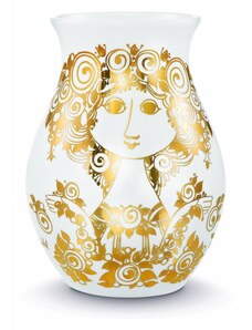Bjorn Wiinblad Dánsko Porcelánová váza Rosalinde gold H26