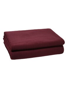 Zoeppritz Německo Přehoz na postel Soft-Fleece wine 180x220