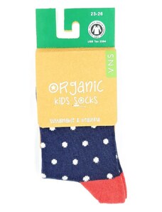 VNS Organic socks Dětské ponožky VNS Organic kids Dot navy