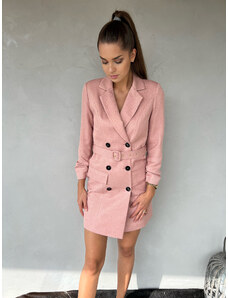 Fashion Lounge Sakové šaty pudrově růžové