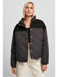 UC Ladies Dámská oversized Diamond Quilt Puffer Jacket černá