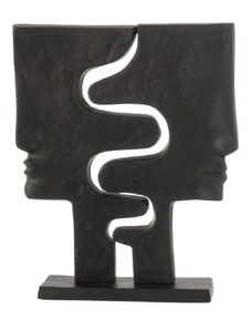 Černá dekorativní soška J-Line Cahera 40 cm