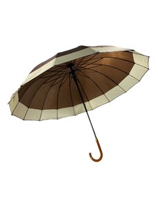 Swifts Holový deštník s béžovým okrajem hnědá 1102