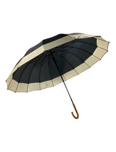 Swifts Holový deštník s béžovým okrajem černá 1102