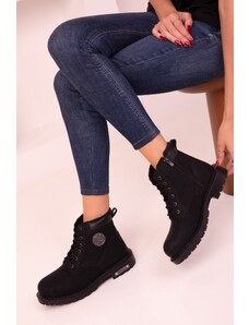 Soho Women's Black Boots & Booties 13779