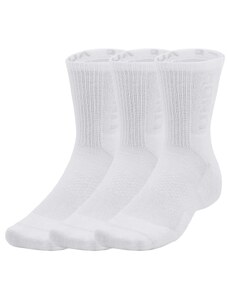 Ponožky Under Armour UA 3-Maker 3pk Mid-Crew-WHT 1373084-100