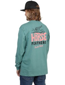 horsefeathers Pánské triko joyride ls t-shirt oil blue