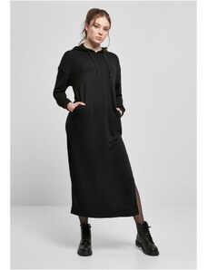 UC Ladies Dámské modální Terry dlouhé šaty s kapucí černé