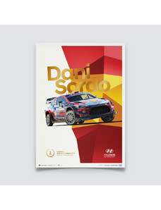 Automobilist Posters | Hyundai Motorsport - Dani Sordo - Rally Italia Sardegna - 2019 | Collector’s Edition