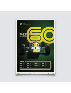 Automobilist Posters | Formula 1 - Decades - Team Lotus - 1960s | Limited Edition