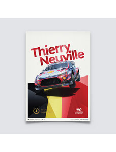 Automobilist Posters | Hyundai Motorsport - Thierry Neuville - Rallye Monte Carlo - 2020 | Collector's Edition