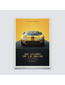 Automobilist Posters | Ford GT40 - XGT-1 - 24H Le Mans - 1966 | Collector’s Edition