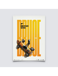 Automobilist Posters | McLaren - Bruce McLaren Special - Spa-Francorchamps Circuit - 1968 - Papaya Orange | Collector's Edition